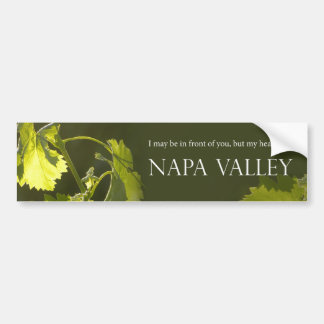 Herz in Napa- ValleyAutoaufkleber Autoaufkleber