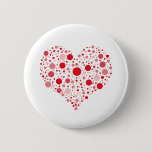 Herz in Punkten Button