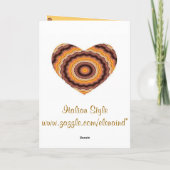 Herz in Rahmen - Vatertag Karte (Rückseite)