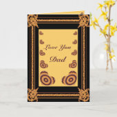 Herz in Rahmen - Vatertag Karte (Gelbe Blume)