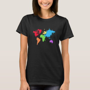 Herz in Regenbogenfarben auseinander gerissen für T-Shirt