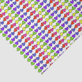 Herz in Regenbogenfarben Seidenpapier (Ausschnitt)