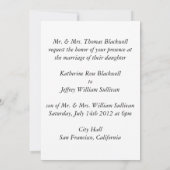 Herz in San Francisco Golden gate bridge Einladung (Rückseite)