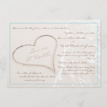 Herz in Sand Beach Hochzeit