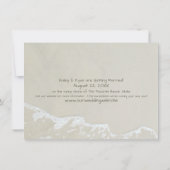 Herz in Sand Beach Hochzeit Save The Date (Rückseite)