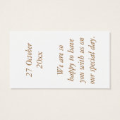 Herz in Sand Danke, Geschenk Tag (Rückseite)