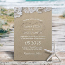 Herz in Sand Summer Beach Wedding