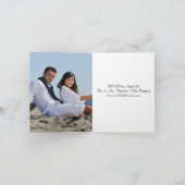 Herz in Sand Wedding Couple Einladung (Innenseite)