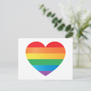 Herz in Stolzfarben Postkarte