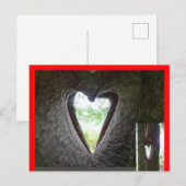 Herz in Tree DIY Postkarte (Vorne/Hinten)