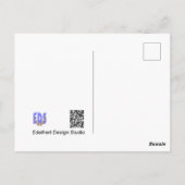 Herz in Tree DIY Postkarte (Rückseite)