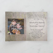 Herz in Tree Wedding Einladungskarte (Innenseite)