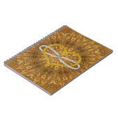 Herz Infinity Gold Silver Notizblock (Linke Seite)