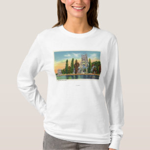 Herz-Insel-Ansicht von Alster Turm T-Shirt