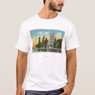 Herz-Insel-Ansicht von Alster Turm T-Shirt