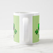 Herz-Iren des Grün-I Jumbo-Tasse (Rückseite)