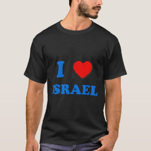 Herz Israel I Love Israel Unabhängigkeit Tag Star  T-Shirt