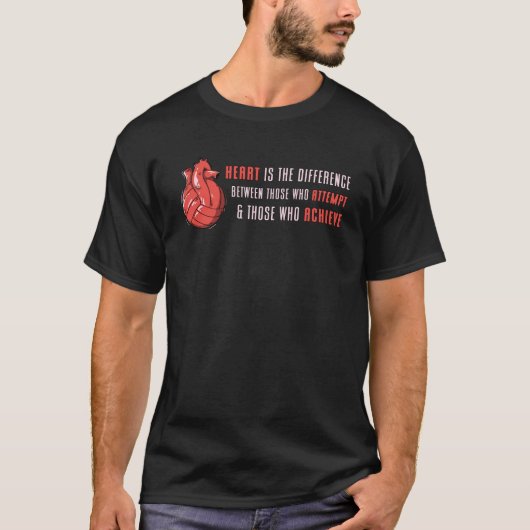 Herz ist der Different Beach Volleyball Player T-Shirt (Vorderseite)