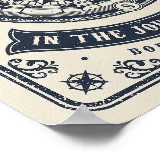 Herz ist der Kompass Poster (Ecke)