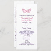 Herz ist ein Flutter-Hochzeitsprogramm in Rosa Programm (Vorne/Hinten)