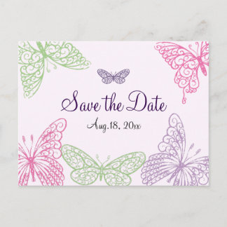 Herz ist ein Flutter Save the Date Ankündigungspostkarte