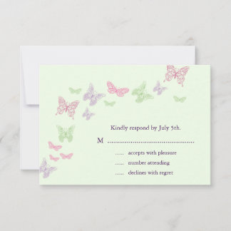 Herz ist ein Flutter UAWG (grün) RSVP Karte
