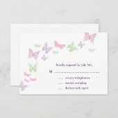 Herz ist ein Flutter-UAWG RSVP Karte (Vorne/Hinten)