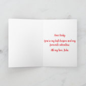 Herz ist Glücklichste - Valentinstag Karte (Innenseite)