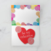 Herz ist in einem Whirlpool Feiertagskarte (Innenseite)