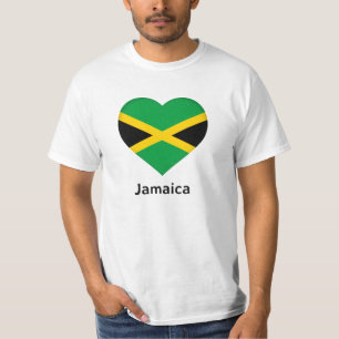 Herz - Jamaika-Flagge T-Shirt