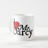Herz Janes Austen Darcy Tasse (Vorderseite Links)
