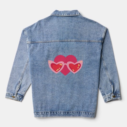 Herz Jeansjacke (Rückseite)