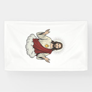 Herz-Jesu-Andachtsmotiv Vintage-Stich-Design_1 Banner