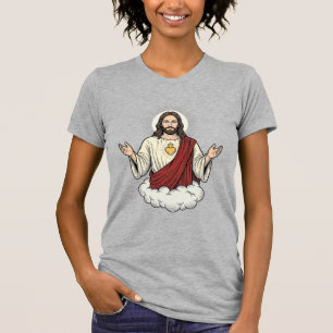 Herz-Jesu-Andachtsmotiv Vintage-Stich-Design_1 T-Shirt