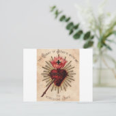 Herz Jesu (klein) Postkarte (Stehend Vorderseite)