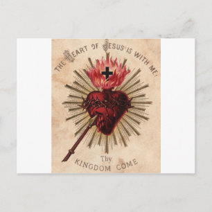 Herz Jesu (klein) Postkarte