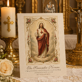 Herz-Jesu-Übergabe-Neuheitengebet  Dreifach Gefaltete Karte