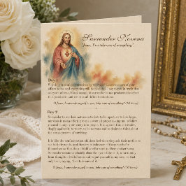 Herz-Jesu-Übergabe-Novene-Gebet Karte