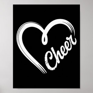 Herz Jubel Cheerleading Cheerleaderin Poster