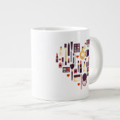 Herz Jumbo-Tasse (Vorderseite Rechts)