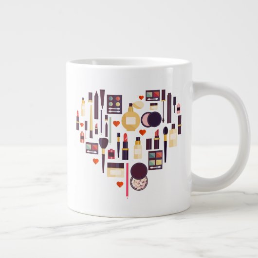 Herz Jumbo-Tasse (Rechts)