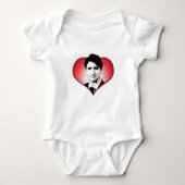 Herz Justin Trudeau - .png Baby Strampler (Vorderseite)