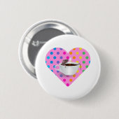 Herz-Kaffe-Maus Button (Vorne & Hinten)