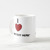 Herz-Kaffee-Tasse der Gewohnheits-I Kaffeetasse (Vorderseite Links)