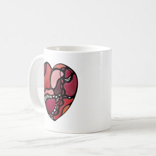 Herz Kaffeetasse (Vorderseite Links)