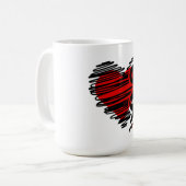 Herz Kaffeetasse (Vorderseite Links)