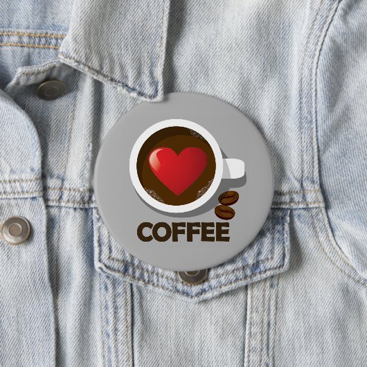 Herz-Kaffeetasse-Button Button (Beispiel)