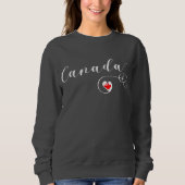 Herz Kanada Sweatshirt, kanadische Flagge Sweatshirt (Vorderseite)