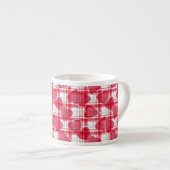 Herz kariert espressotasse (Vorderseite Rechts)