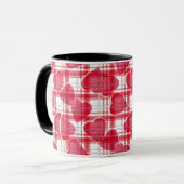 Herz kariert tasse (Vorderseite Links)